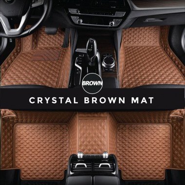 Discount Brown Crystal Elite Luxury Hybrid Car Floor Mats