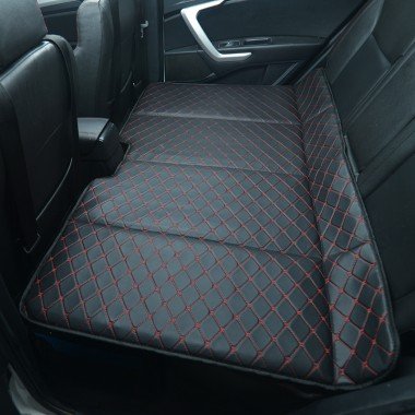 Discount Universal Diamond Car Bed - Non-Inflatable Black and Red Stitching Luxury Leather Diamond Car Bed Mattress