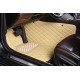 Discount Beige Luxury Leather Diamond Car Floor Mats Discount Beige Luxury Leather Diamond Car Floor Mats