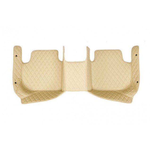 Discount Beige Luxury Leather Diamond Car Floor Mats Discount Beige Luxury Leather Diamond Car Floor Mats