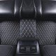 Discount Black and Beige Stitching Luxury Leather Diamond Car Floor Mats Discount Black and Beige Stitching Luxury Leather Diamond Car Floor Mats