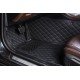 Discount Black and Black Stitching Luxury Leather Diamond Car Floor Mats Discount Black and Black Stitching Luxury Leather Diamond Car Floor Mats