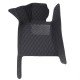 Discount Black and Black Stitching Luxury Leather Diamond Car Floor Mats Discount Black and Black Stitching Luxury Leather Diamond Car Floor Mats