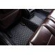 Discount Black and Blue Stitching Luxury Leather Diamond Car Floor Mats