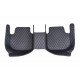 Discount Black and Blue Stitching Luxury Leather Diamond Car Floor Mats