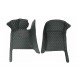 Discount Black and Green Stitching Luxury Leather Diamond Car Floor Mats Discount Black and Green Stitching Luxury Leather Diamond Car Floor Mats