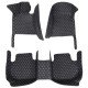 Discount Luxury Leather Diamond Stitching Car Floor Mats Discount Luxury Leather Diamond Stitching Car Floor Mats