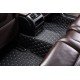 Discount Black and White Stitching Luxury Leather Diamond Car Floor Mats Discount Black and White Stitching Luxury Leather Diamond Car Floor Mats