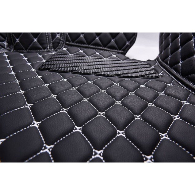 Discount Luxury Leather Diamond Stitching Car Floor Mats Discount Luxury Leather Diamond Stitching Car Floor Mats