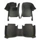 Discount Black and Yellow Stitching Luxury Leather Diamond Car Floor Mats Discount Black and Yellow Stitching Luxury Leather Diamond Car Floor Mats