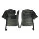 Discount Black and Yellow Stitching Luxury Leather Diamond Car Floor Mats Discount Black and Yellow Stitching Luxury Leather Diamond Car Floor Mats