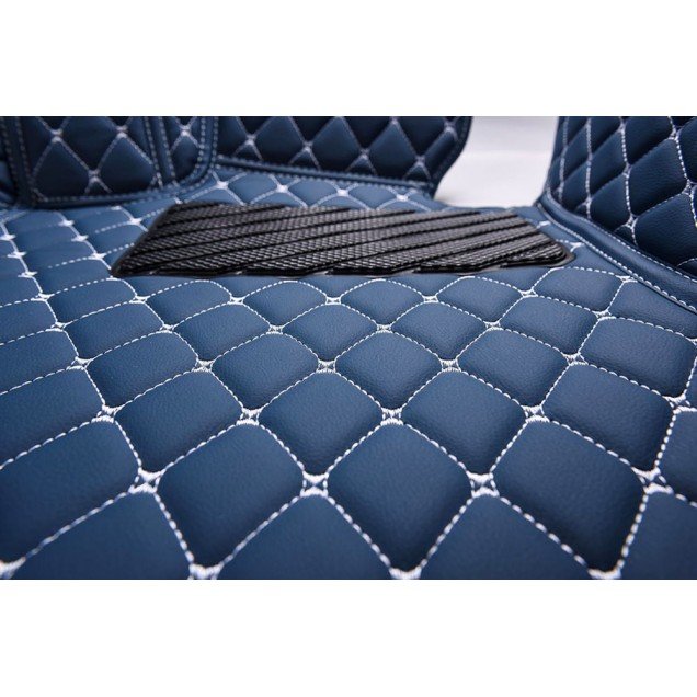 Discount Blue Luxury Leather Diamond Car Floor Mats Discount Blue Luxury Leather Diamond Car Floor Mats