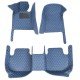 Discount Blue Luxury Leather Diamond Car Floor Mats Discount Blue Luxury Leather Diamond Car Floor Mats