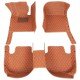 Discount Brown Luxury Leather Diamond Car Floor Mats Discount Brown Luxury Leather Diamond Car Floor Mats