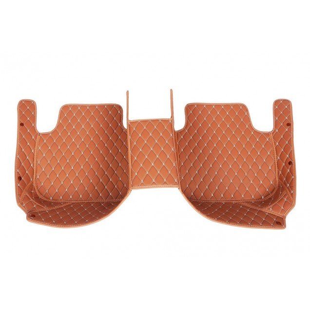 Discount Brown Luxury Leather Diamond Car Floor Mats Discount Brown Luxury Leather Diamond Car Floor Mats