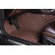 Discount Dark Brown Luxury Leather Diamond Car Floor Mats Discount Dark Brown Luxury Leather Diamond Car Floor Mats