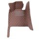 Discount Dark Brown Luxury Leather Diamond Car Floor Mats Discount Dark Brown Luxury Leather Diamond Car Floor Mats