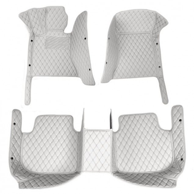 Discount Grey Luxury Leather Diamond Car Floor Mats Discount Grey Luxury Leather Diamond Car Floor Mats