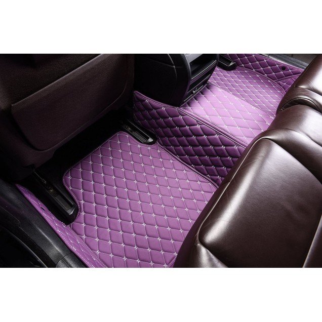 Discount Purple Luxury Leather Diamond Car Floor Mats