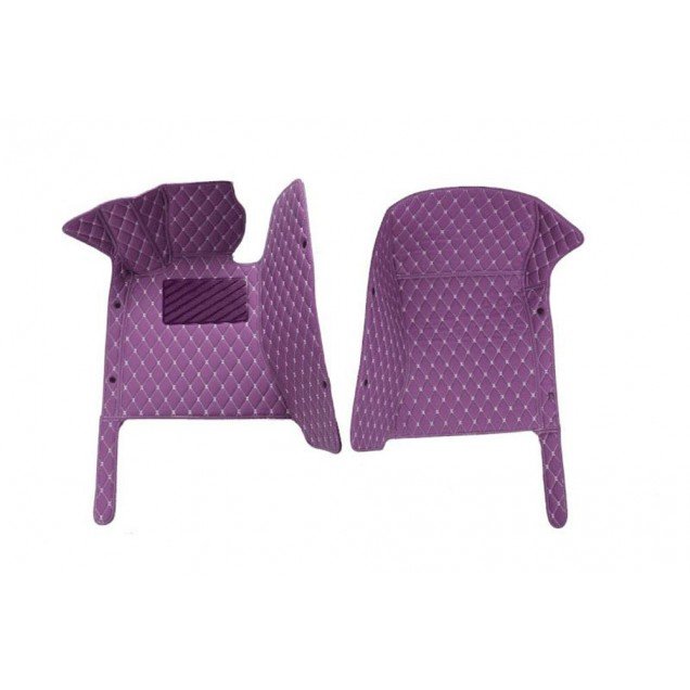 Discount Purple Luxury Leather Diamond Car Floor Mats