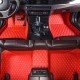 Discount Red Luxury Leather Diamond Car Floor Mats Discount Red Luxury Leather Diamond Car Floor Mats