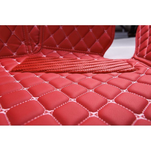 Discount Red Luxury Leather Diamond Car Floor Mats Discount Red Luxury Leather Diamond Car Floor Mats