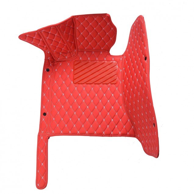 Discount Red Luxury Leather Diamond Car Floor Mats Discount Red Luxury Leather Diamond Car Floor Mats