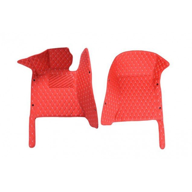 Discount Red Luxury Leather Diamond Car Floor Mats Discount Red Luxury Leather Diamond Car Floor Mats