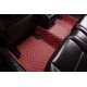 Discount Wine Red Luxury Leather Diamond Car Floor Mats Discount Wine Red Luxury Leather Diamond Car Floor Mats