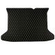Discount Black and Beige Stitching Luxury Leather Diamond Trunk Base Mats Discount Black and Beige Stitching Luxury Leather Diamond Trunk Base Mats