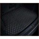 Discount Black and Beige Stitching Luxury Leather Diamond Trunk Base Mats Discount Black and Beige Stitching Luxury Leather Diamond Trunk Base Mats
