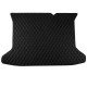Discount Black and Black Stitching Luxury Leather Diamond Trunk Base Mats Discount Black and Black Stitching Luxury Leather Diamond Trunk Base Mats