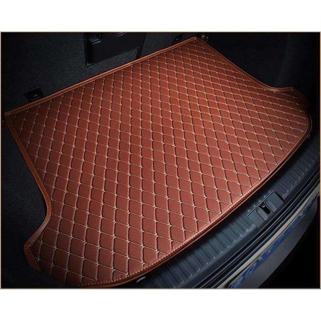 Discount Brown Luxury Leather Diamond Trunk Base Mats Discount Brown Luxury Leather Diamond Trunk Base Mats