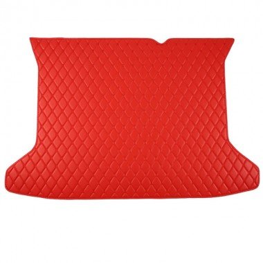 Discount Red Luxury Leather Diamond Trunk Base Mats
