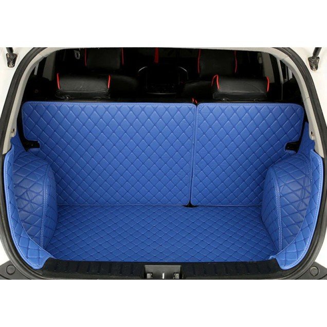 Discount Blue Full Cover Luxury Leather Diamond Trunk Car Floor Mats Discount Blue Full Cover Luxury Leather Diamond Trunk Car Floor Mats