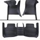 Discount Black Luxury Leather Stripe Car Floor Mats Discount Black Luxury Leather Stripe Car Floor Mats