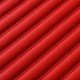 Discount Red Luxury Leather Stripe Car Floor Mats