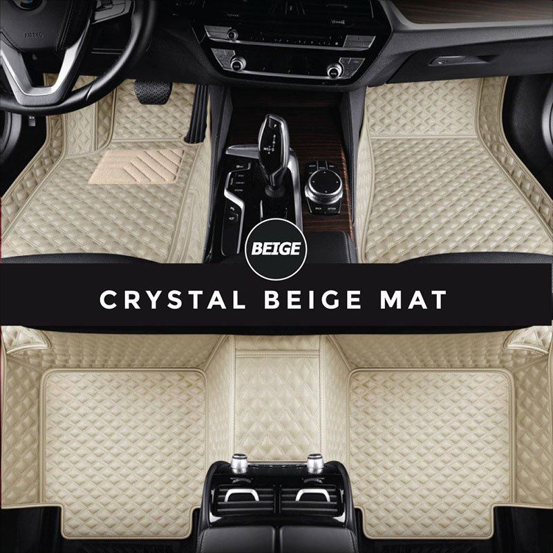 Discount Beige Crystal Elite Luxury Hybrid Car Mats