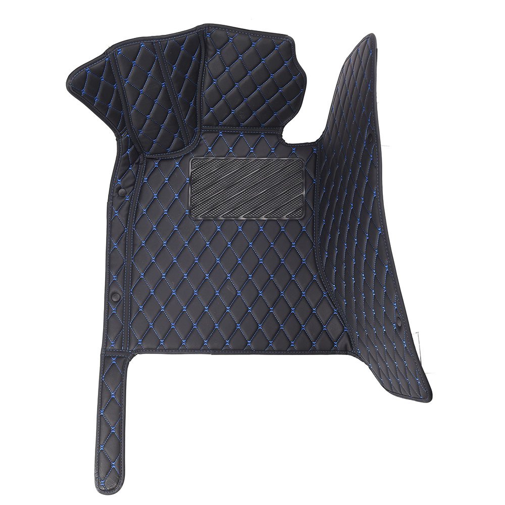 Discount Black and Blue Stitching Diamond Car Mats Set