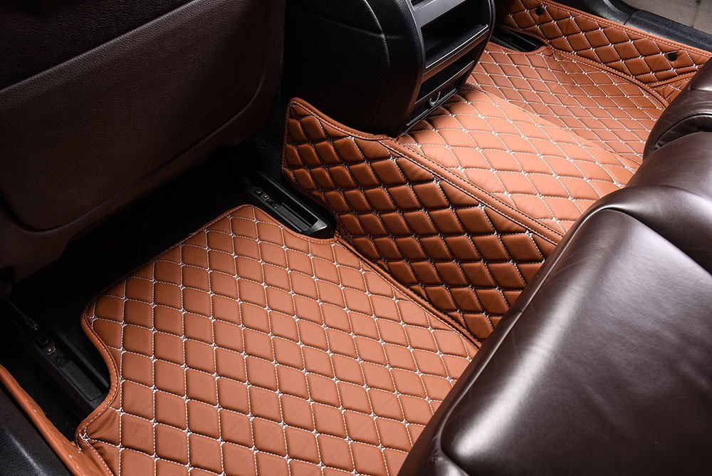 Discount Brown Custom Diamond Car Mats