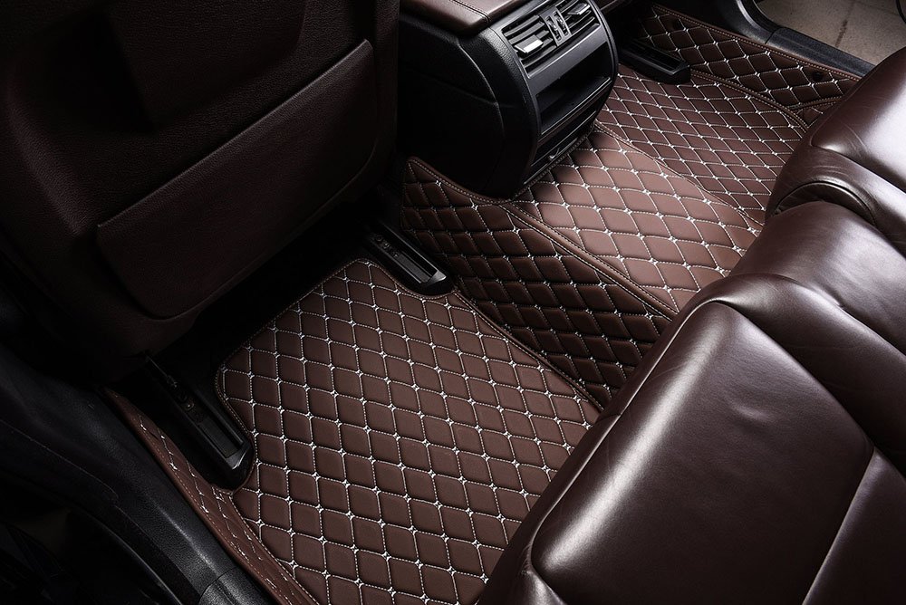 Discount Dark Brown Custom Diamond Car Mats