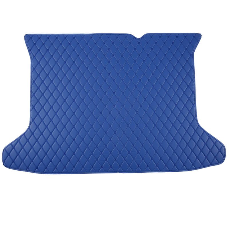 Discount Blue Luxury Leather Diamond Trunk Base Mats