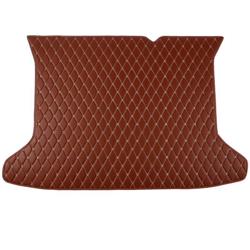 Discount Brown Luxury Leather Diamond Trunk Base Mats
