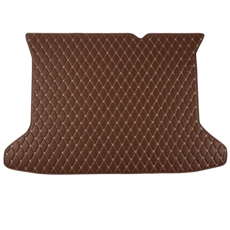 Discount Dark Brown Luxury Leather Diamond Trunk Base Mats