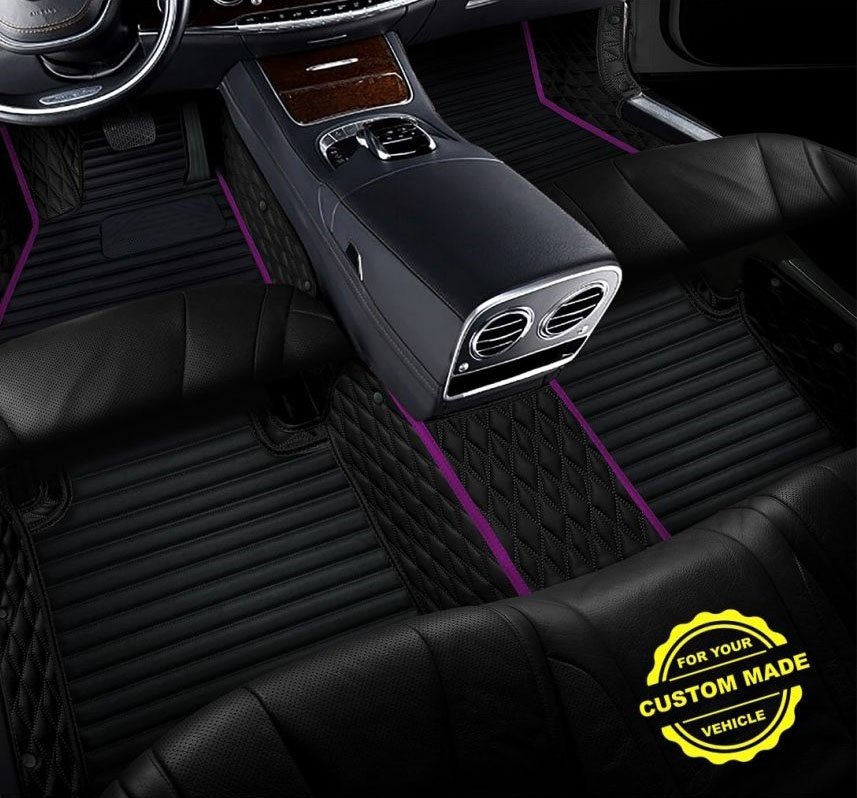 Discount Purple Hybrid Line Series Premium Car Mats