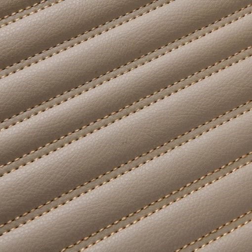 Discount Beige Luxury Leather Stripe Car Mats