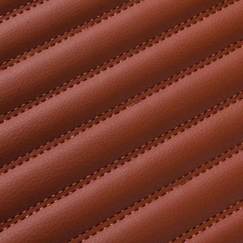 Discount Brown Luxury Leather Stripe Car Mats
