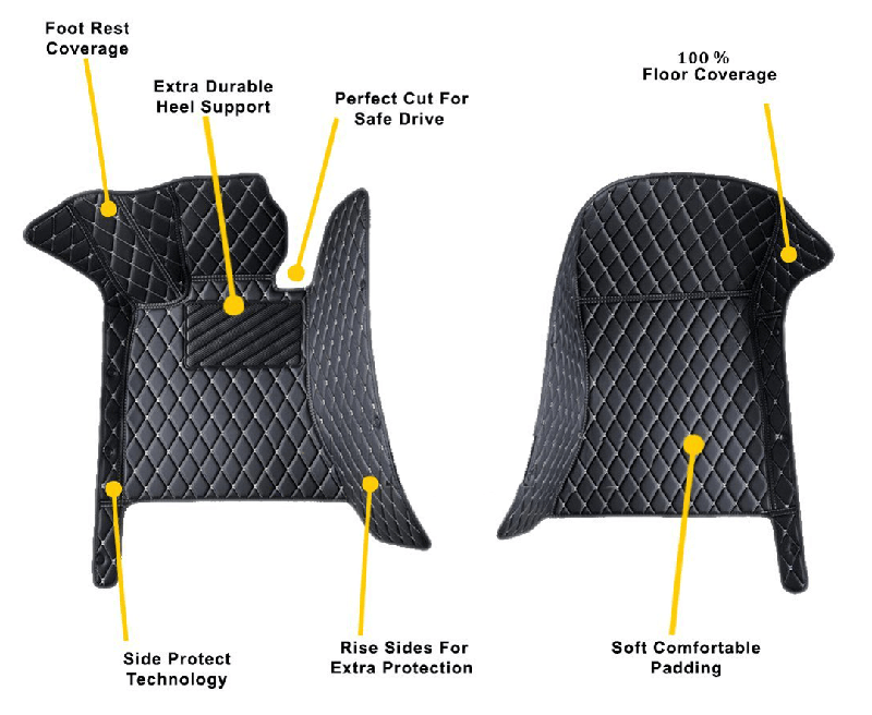 Discount front seat diamond car mats